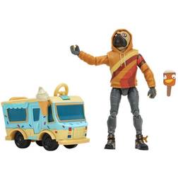 Fortnite DOGGO (EMOTE Series) 4-inch Articulated Figure with Lilâ Treat Emote Vehicle and Snow Pop Accessory